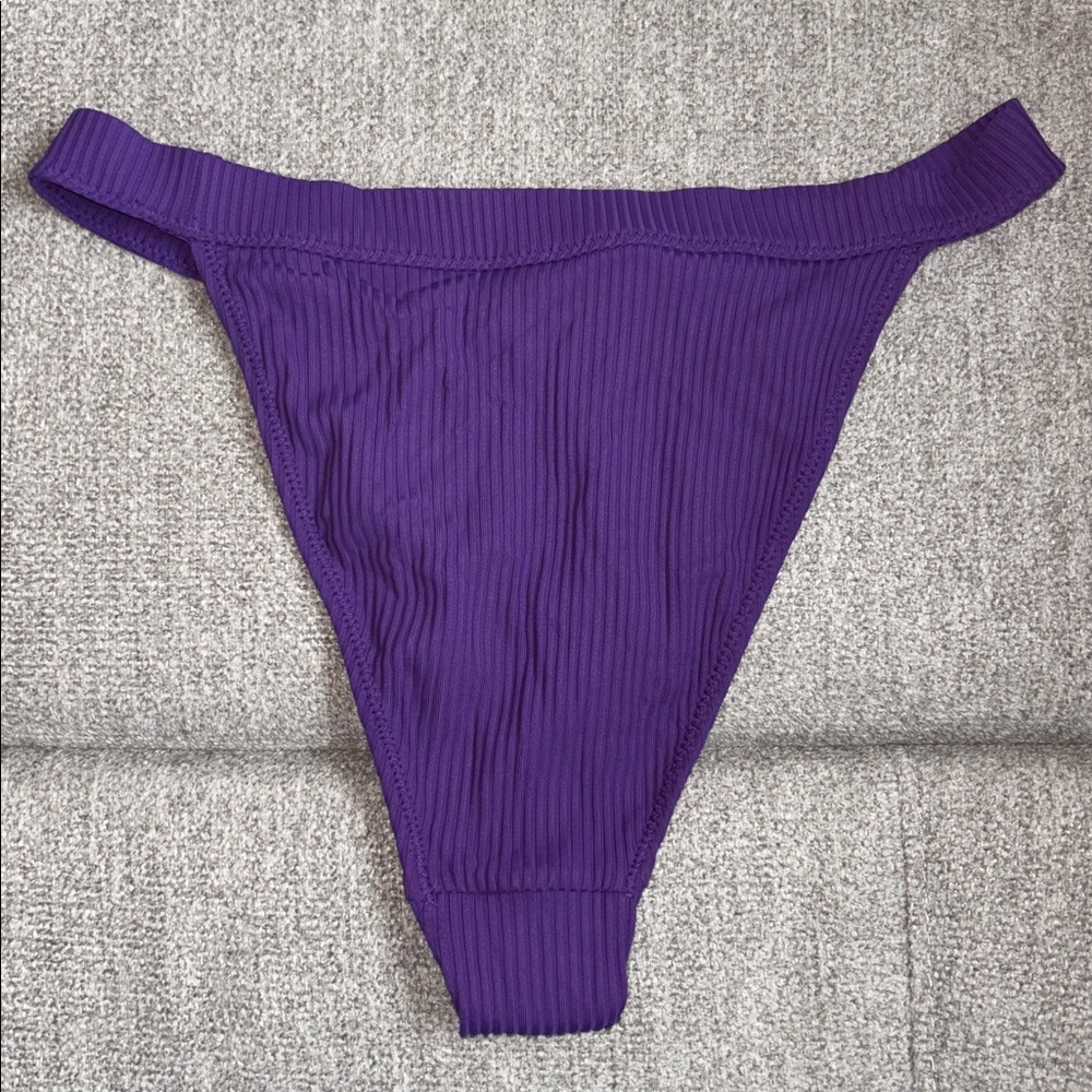 Pacsun Ribbed Purple Bikini Bottom